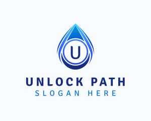 Water Liquid Droplet logo design