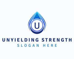 Water Liquid Droplet logo design