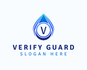 Water Liquid Droplet logo design