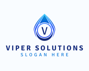 Water Liquid Droplet logo design