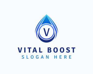 Water Liquid Droplet logo design