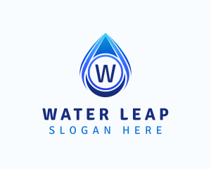 Water Liquid Droplet logo design