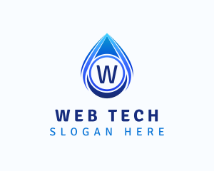 Water Liquid Droplet logo design