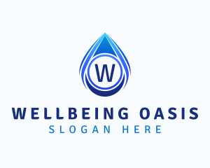 Water Liquid Droplet logo design