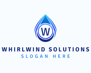 Water Liquid Droplet logo design