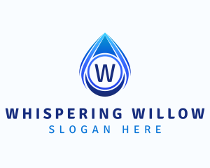 Water Liquid Droplet logo design