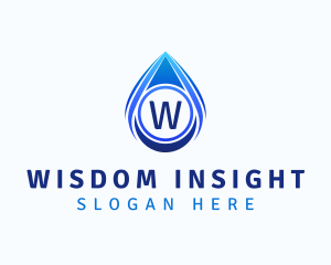 Water Liquid Droplet logo design