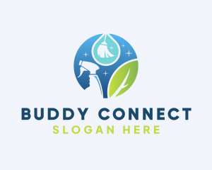 Eco Friendly Cleaning Tool logo design