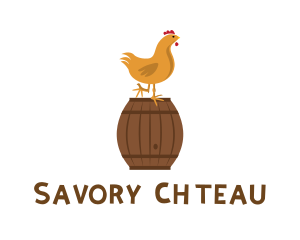 Barrel Chicken Farm logo design