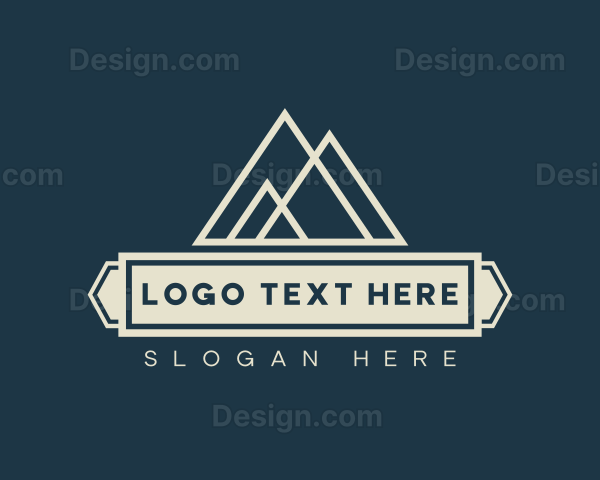 Mountain Peak Hiking Logo