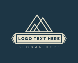 Mountain Peak Hiking Logo