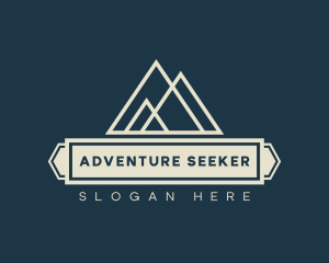 Mountain Peak Hiking logo design