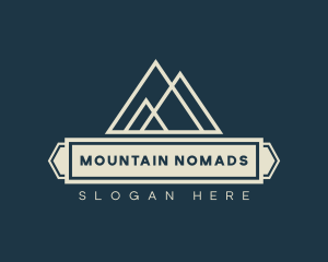 Mountain Peak Hiking logo design