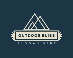 Mountain Peak Hiking logo design