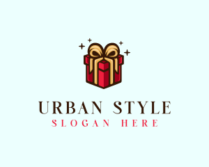 Elegant Ribbon Gift Logo