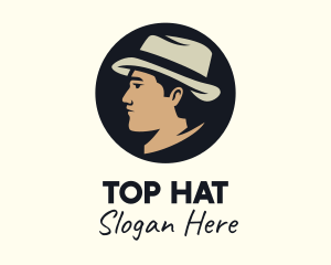 Man Panama Hat logo design