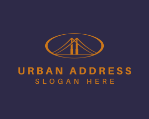 Urban Bridge Infrastructure logo design