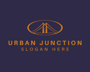 Urban Bridge Infrastructure logo design