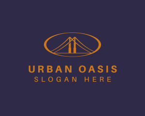 Urban Bridge Infrastructure logo design