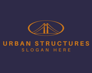 Urban Bridge Infrastructure logo design