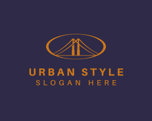 Urban Bridge Infrastructure logo design