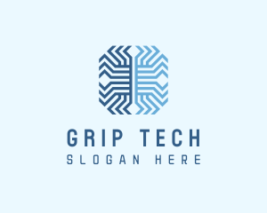 Digital Tech Microchip logo design