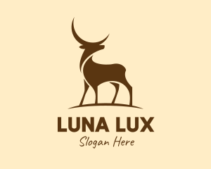 Wild Moon Deer  logo design