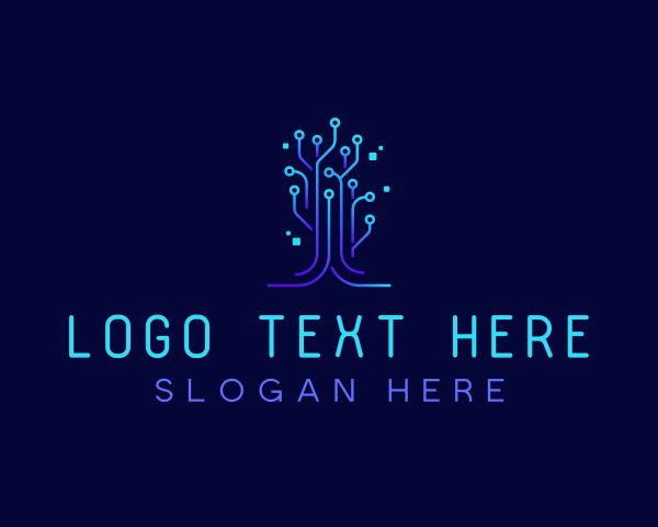 Technological logo example 2