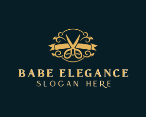 Elegant Scissors Boutique logo design