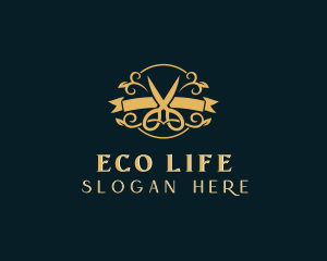 Elegant Scissors Boutique logo design