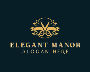 Elegant Scissors Boutique logo design