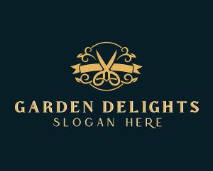 Elegant Scissors Boutique logo design