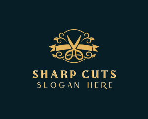 Elegant Scissors Boutique logo design