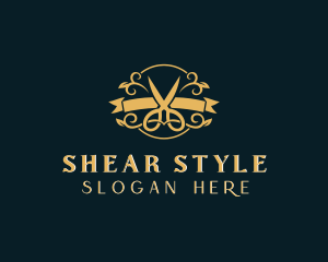 Elegant Scissors Boutique logo design