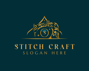 Sewing Machine Tailor Stylist logo design