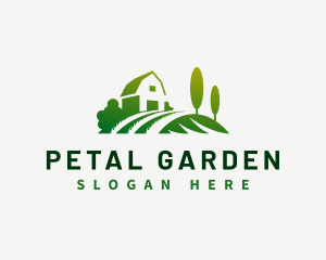 Minimalist Barn Landscaping logo design