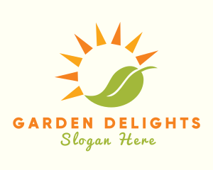 Sunny Leaf Farm logo design