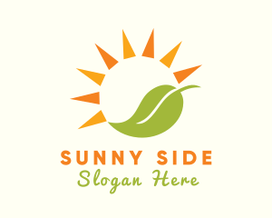 Sunny Leaf Farm logo design