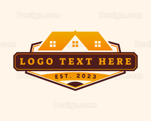 Roof Real Estate Property Logo