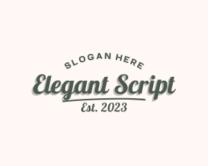 Generic Script Brand logo design