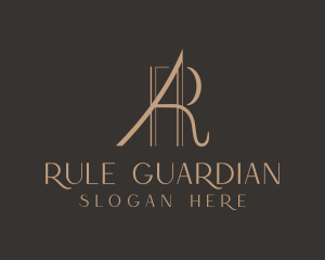 Elegant Boutique Letter A & R logo design