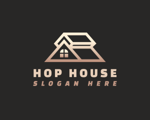 House Attic Roofing logo design