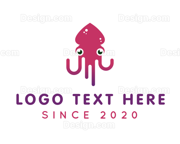 Ocean Squid Tentacles Logo