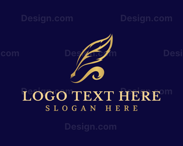 Feather Quill Pen Logo