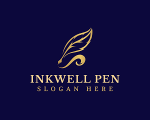 Feather Quill Pen logo design