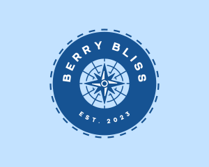 Nautical Navigation Compass logo design