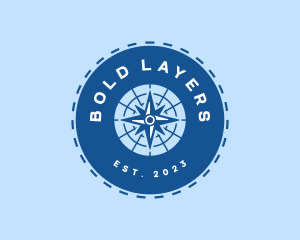 Nautical Navigation Compass logo design