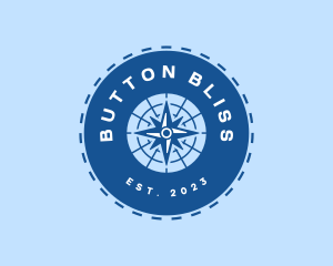 Nautical Navigation Compass logo design