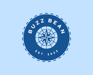 Nautical Navigation Compass logo design