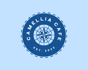 Nautical Navigation Compass logo design